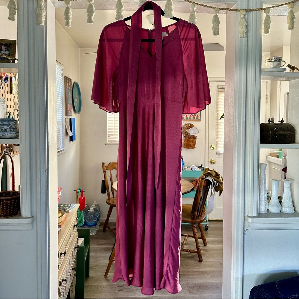 Ted Baker Fuchsia Dress with Elegant Detail